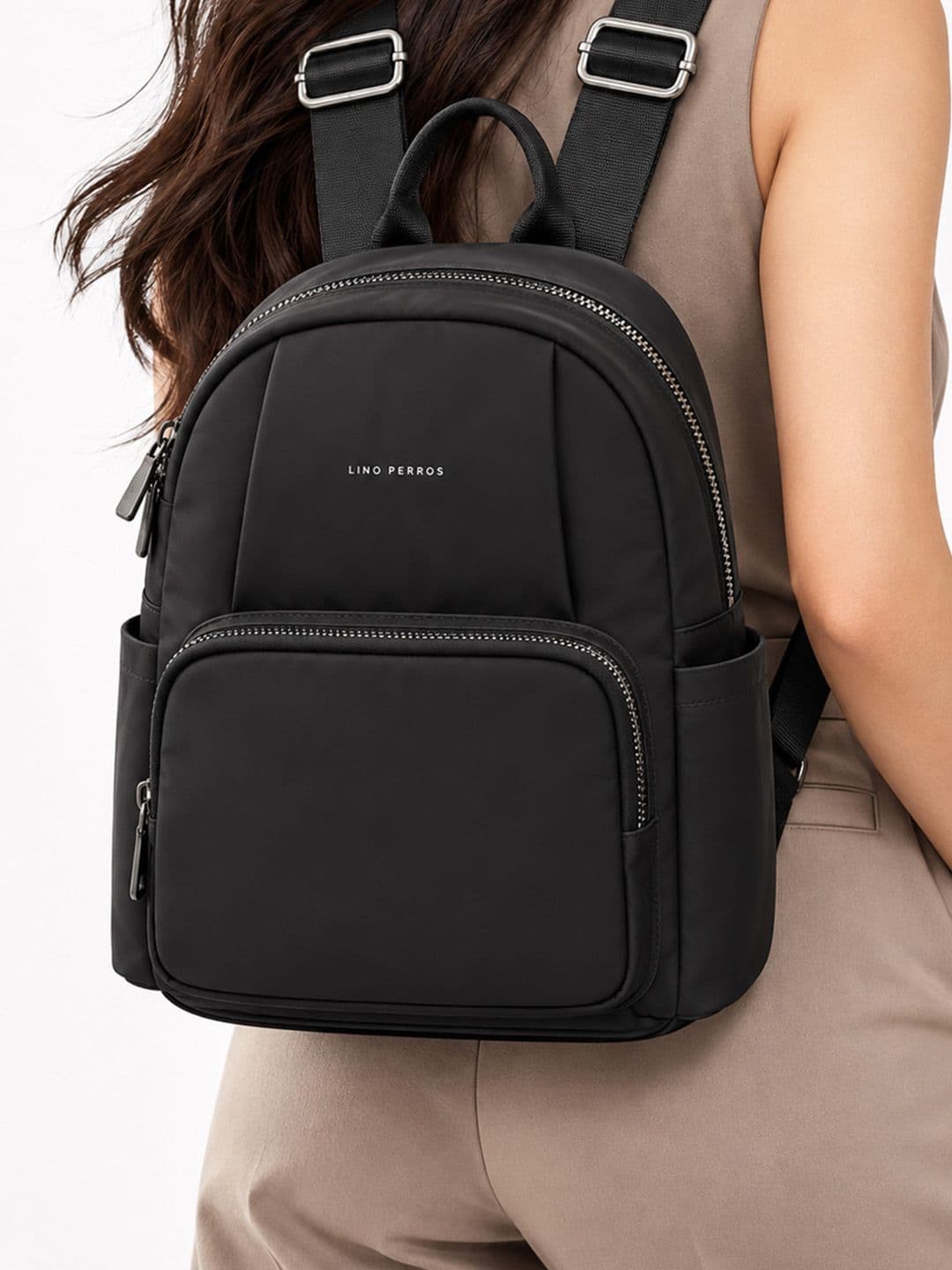 Lino Perros Lino Perros Women Brand Logo Backpack