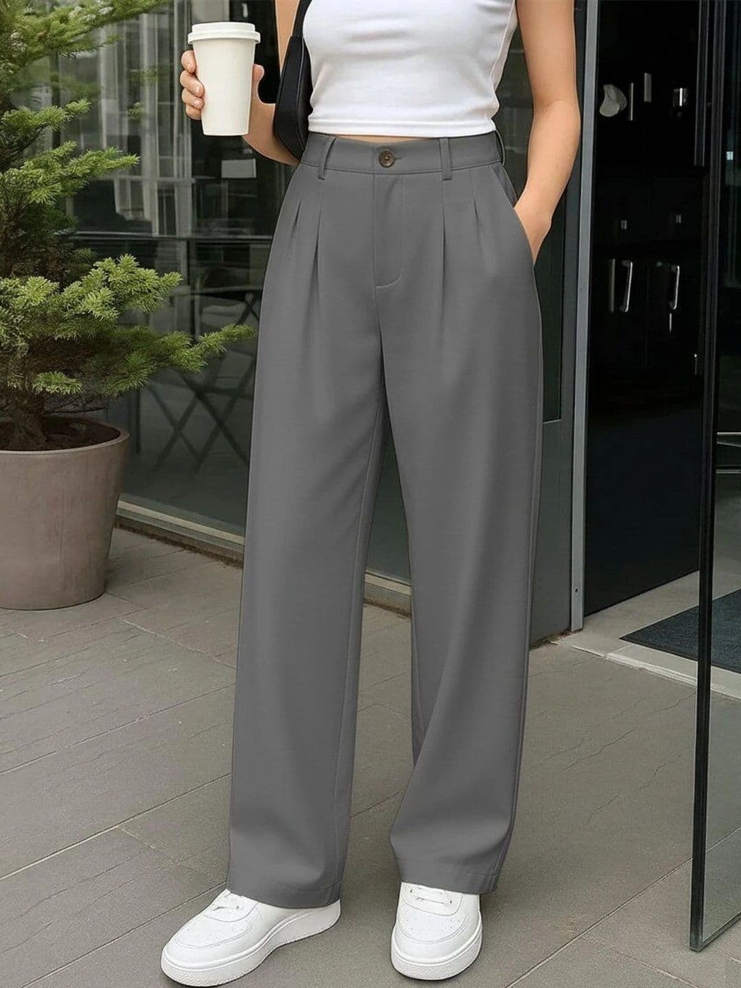 Keitra Keitra Women Relaxed Fit Trousers
