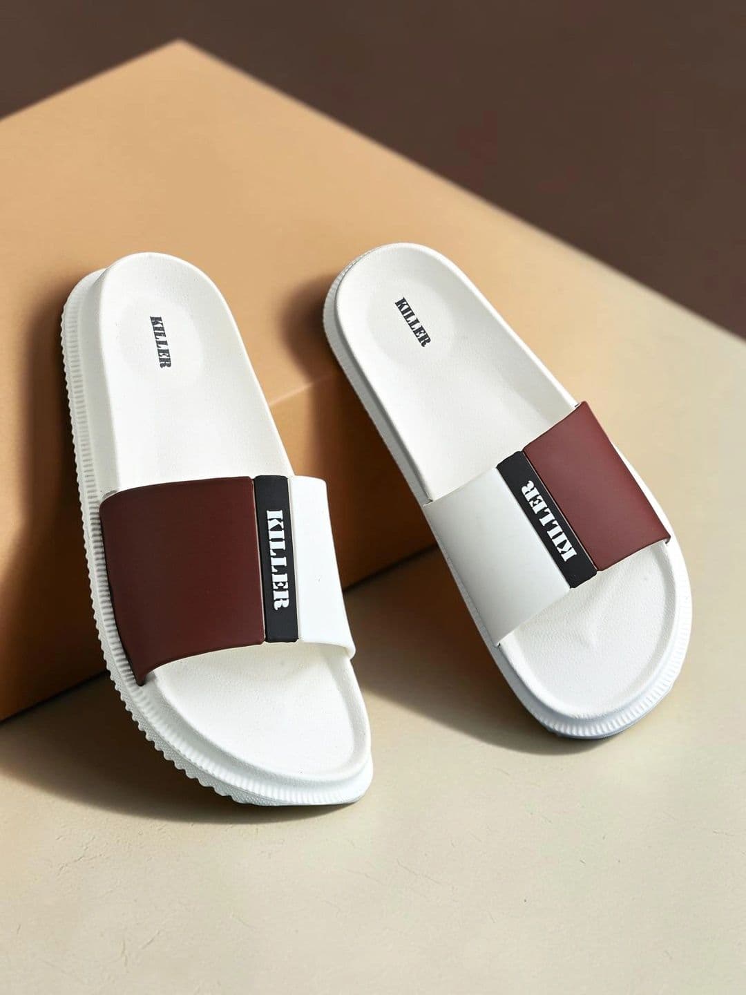 Killer Killer Men Colourblocked Sliders