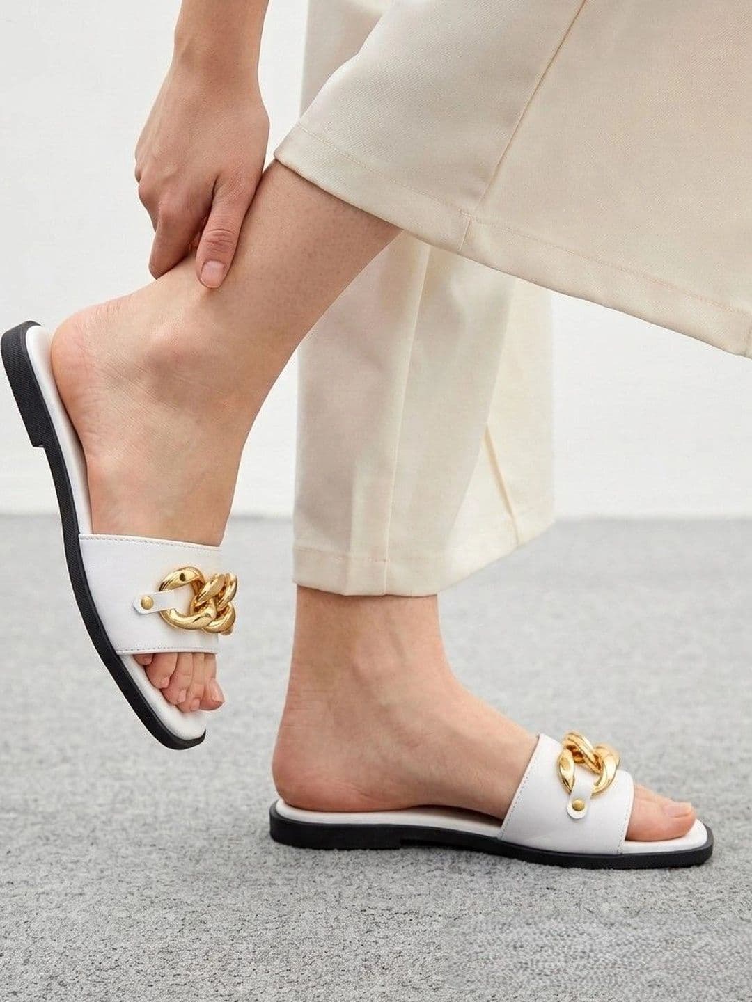 CORSICA CORSICA Women Open Toe Flats with Buckles