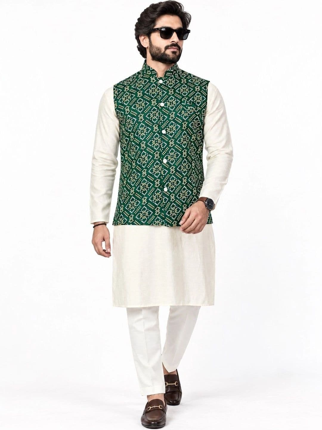 Leipzig Fashion Leipzig Fashion Men Regular Kurta with Trousers