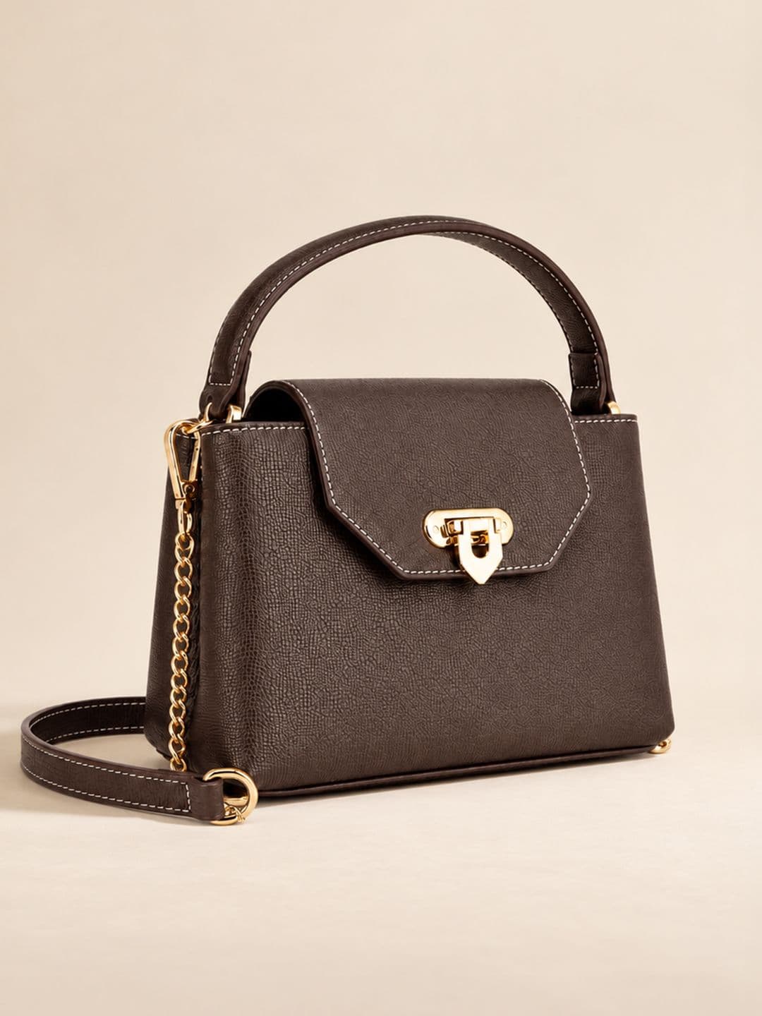 Ella Myra Satchel Bag Lino Perros Textured Handheld Bag