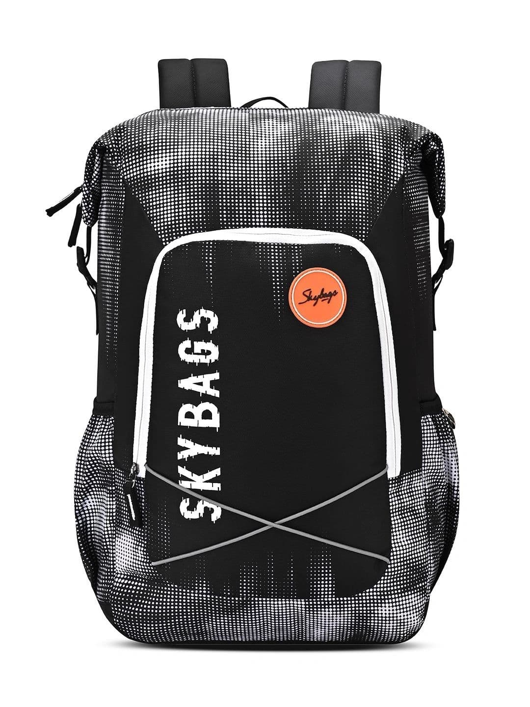 Skybags Skybags Unisex Yolo Pixel Black 16 Inch Laptop Backpack with 2 Main Compartments - 35L
