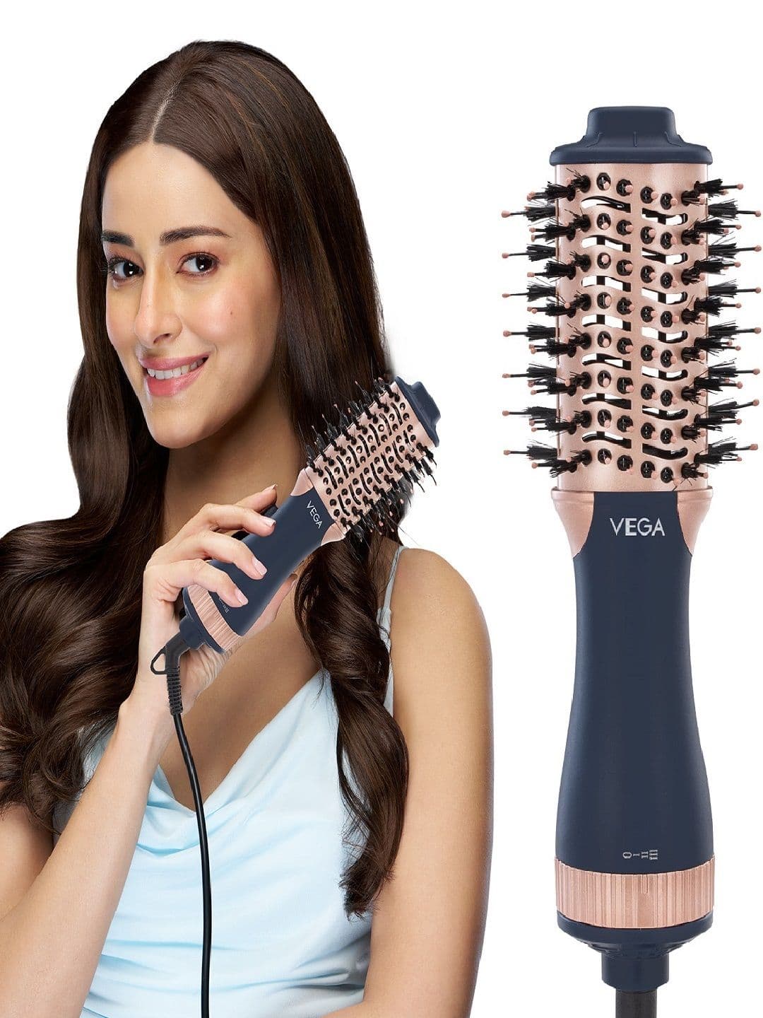 VEGA VEGA VHSD-04 LitStyle L4 Volumizer Hair Dryer Brush - Blue Gold
