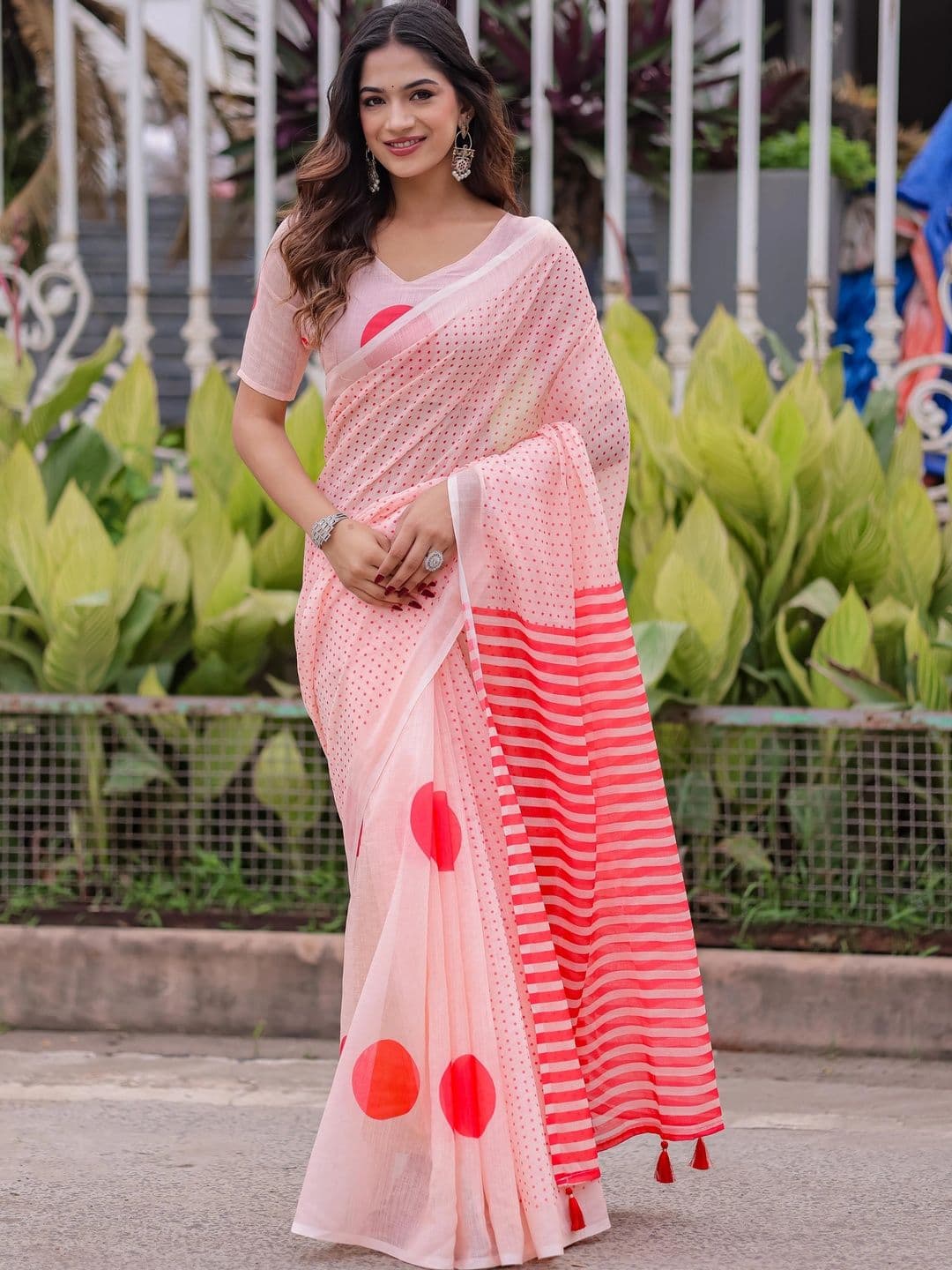 ANAAYA ANAAYA Floral Pure Cotton Designer Khadi Saree