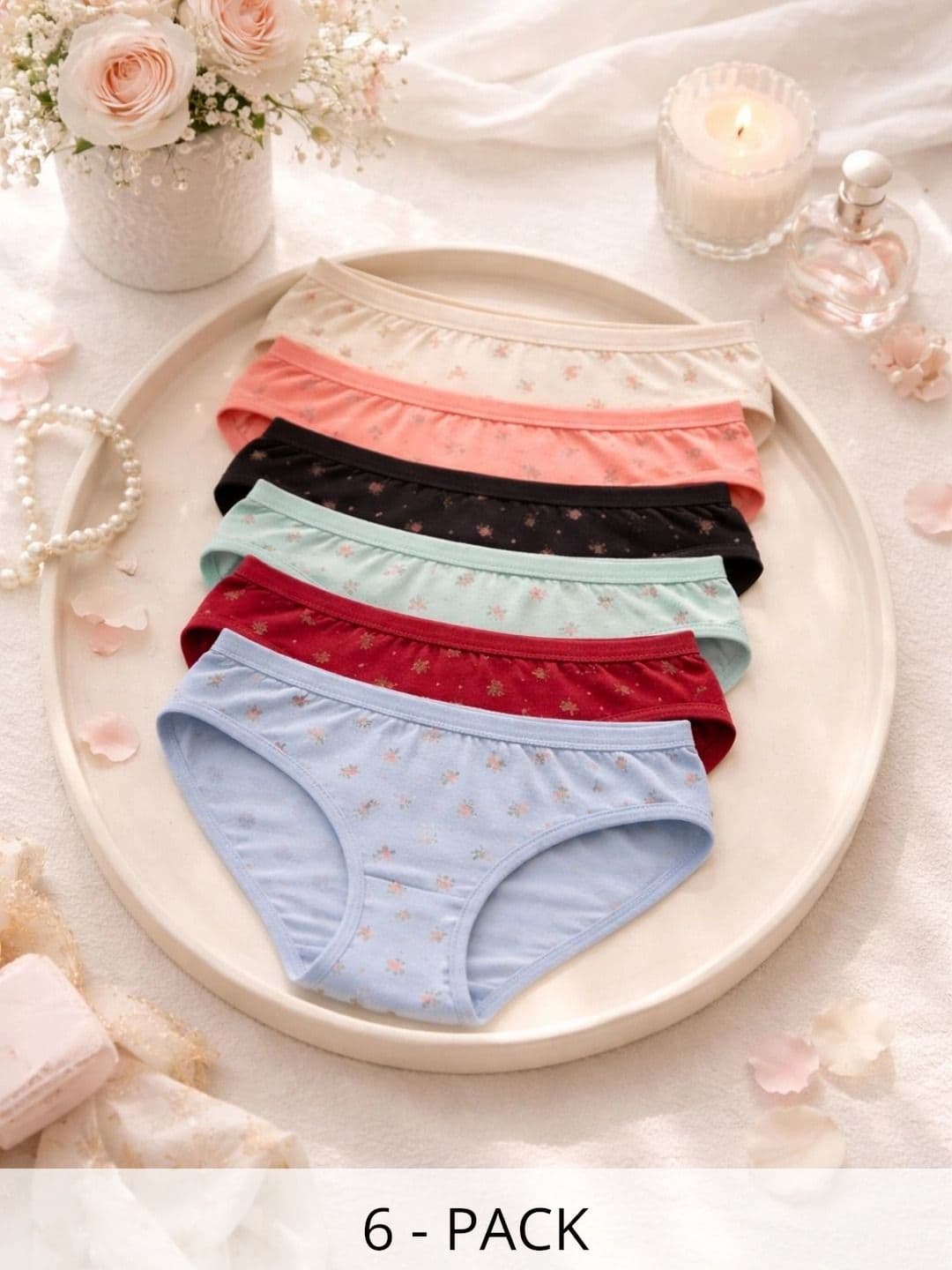 Roadster Roadster Women Pack of 6 Printed Anti Bacterial Bikini