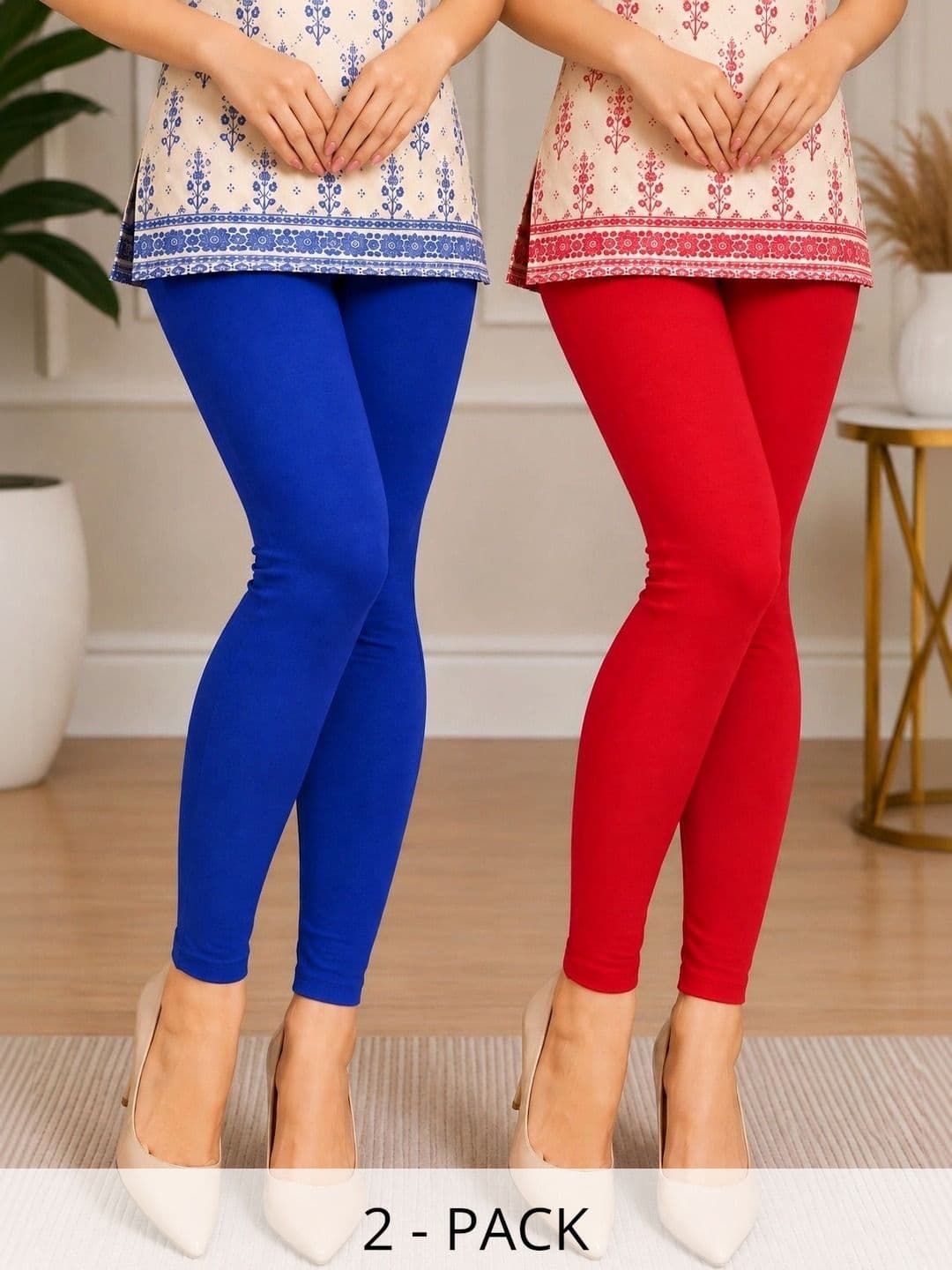 madfrog madfrog Pack Of 2 Stretchable Ankle Length Leggings