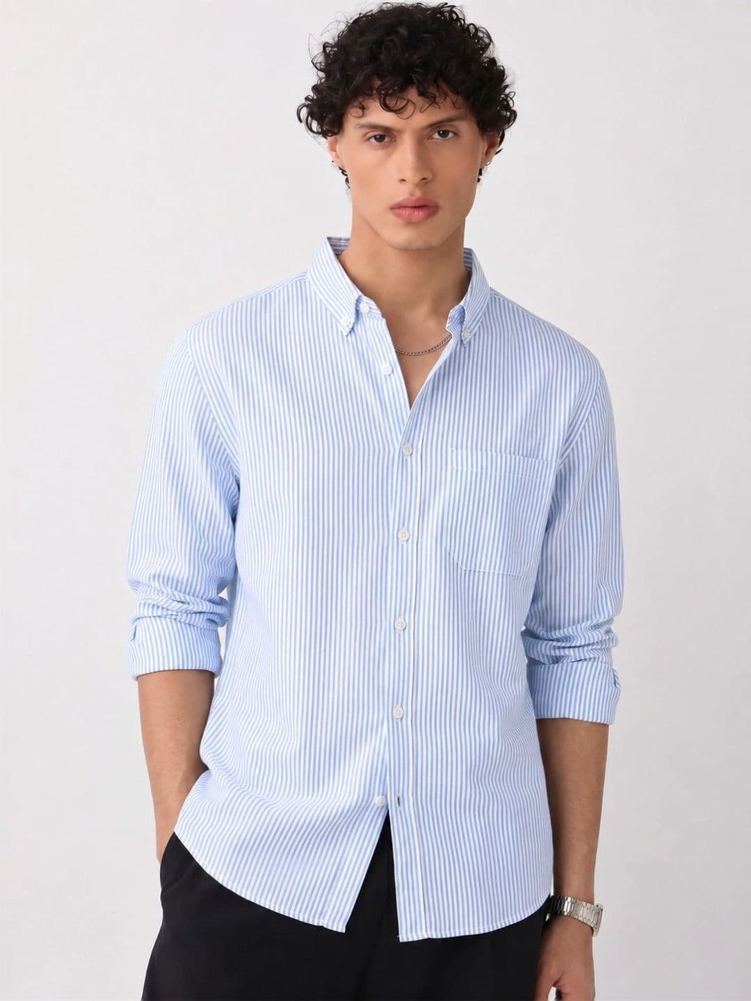 HENSHIKA HENSHIKA Men Regular Fit Standard Striped Casual Shirt