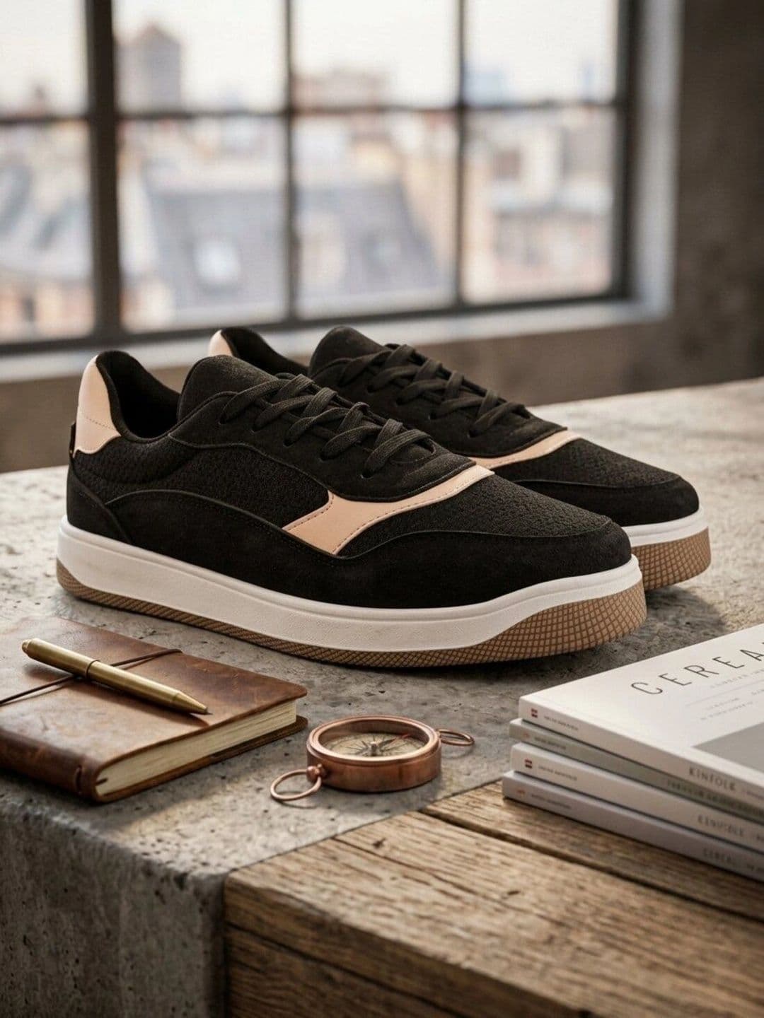 Roadster Roadster Men Colourblocked PU Sneakers