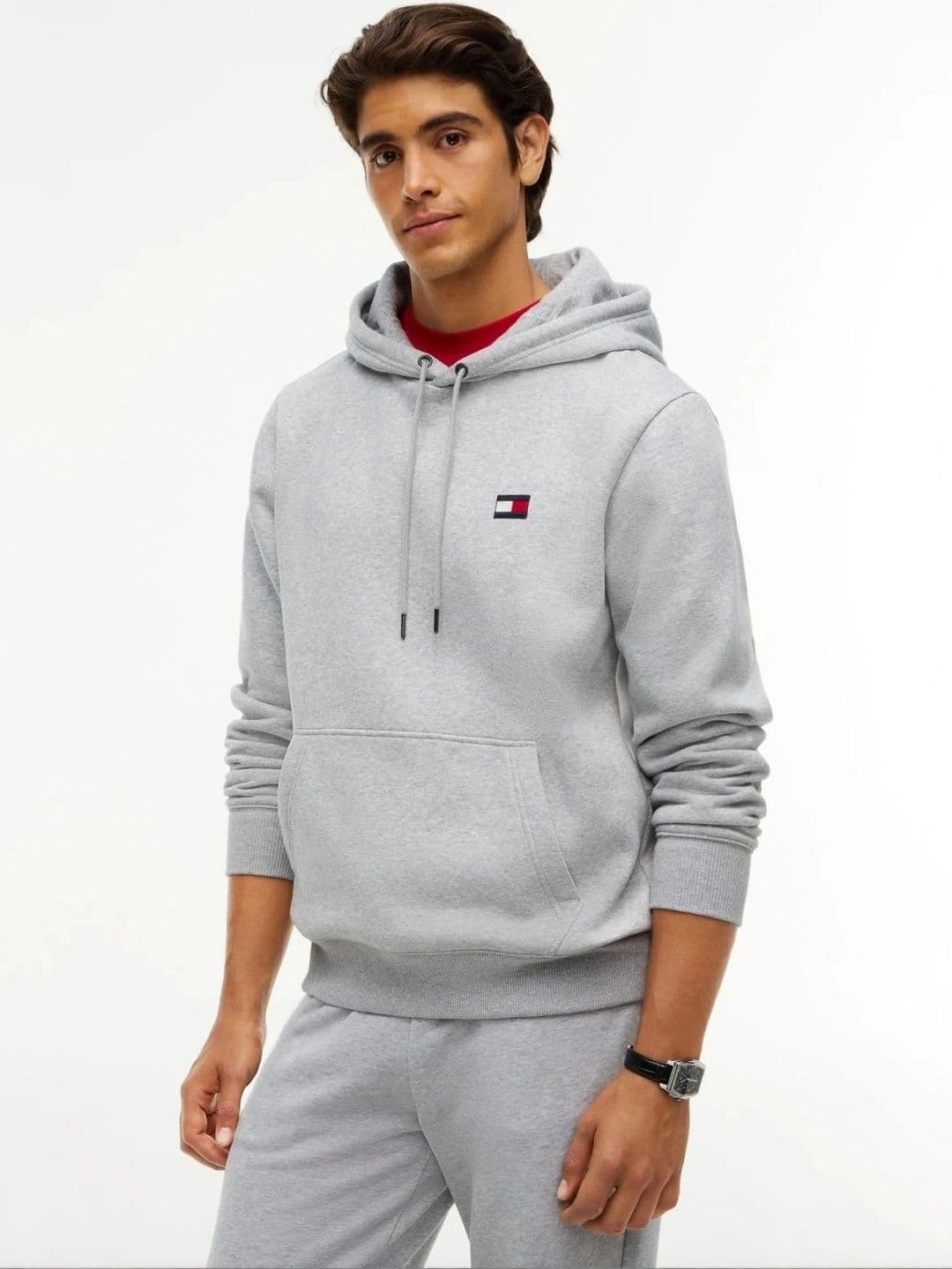 Men Colourblocked Sweatshirt Tommy Hilfiger Men Colourblocked Hooded Sweatshirt