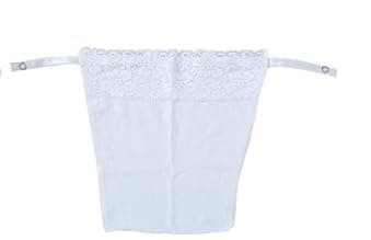 KRySt Deep Neck Cleavage Cover Clip-On Camisole for Women | Cotton Lace Mock Insert for Tops, Kurtis & Dresses | Comfortable Cover-Up Inner Layer