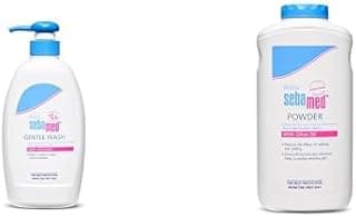 SebaMed Baby Gentle Wash 400 ml|pH 5.5| Body WashSebamed Baby Powder, 200g
