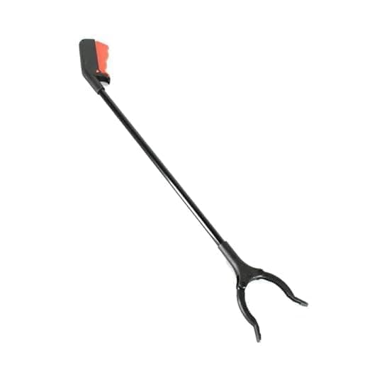 IMUU Extra Long Pickup Aid Trash Picker Upper, Heavy Duty Trash Grabber Pickup Stick, Rotating Hand, Long Pick up Helping Reach Hand Stick Claw Trash Arm Grip for Garden, Picnic (Black)