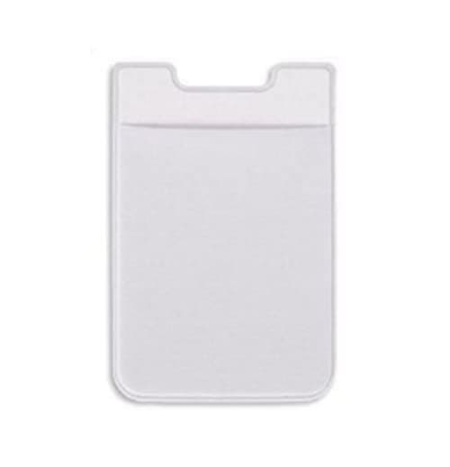 Stealodeal Multipurpose Adhesive Phone Jacket Card & Earphone Mobile Holder Jacket Pouch (White)