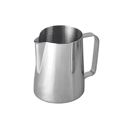 KMW Stainless Steel Milk Frothy Cup I Perfect for Frothing Milk, Coffee, and Other Beverages in Kitchen or Cafe Settings I Medium, (600 ML)