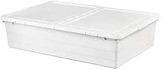 Ikea TSSP Storage Box with lid, white50x77x19 cm (19 ¾x30 ¼x7 ½ ")