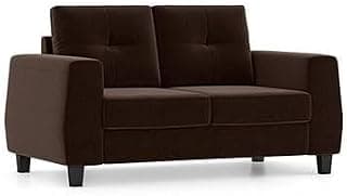 Urban Ladder Edward 2 Seater Fabric Sofa in Dark Earth