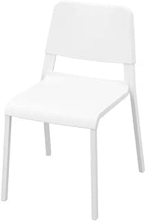 Ikea TEODORES Chair, Steel, Epoxy/Polyester Powder Coating (White)