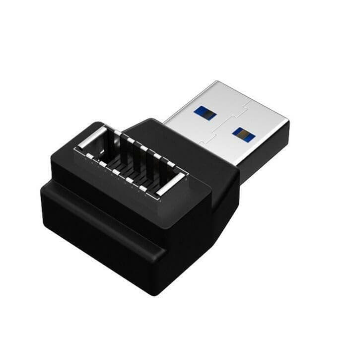 ETZIN USB 3.0 Type A to Type E Extension Adapter, Key-A Type-E Male Port to USB A Female Port and Type E Female/USB A Male Internal Adapter Cable