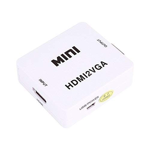 Tobo Mini HDMI to VGA Converter Adapter HD1080P HDMI VGA Audio HDTV Video for PC,Laptop etc. HDMI to VGA - TD-660VC-02