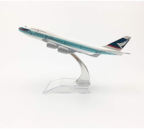 Sage Square Metal 1:300 Cathay Pacific Boeing 747-412 Scaled Model Aircraft, Pack of 1, Multicolour