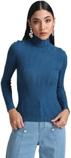 Kazo Textured Turtle Neck Pullover