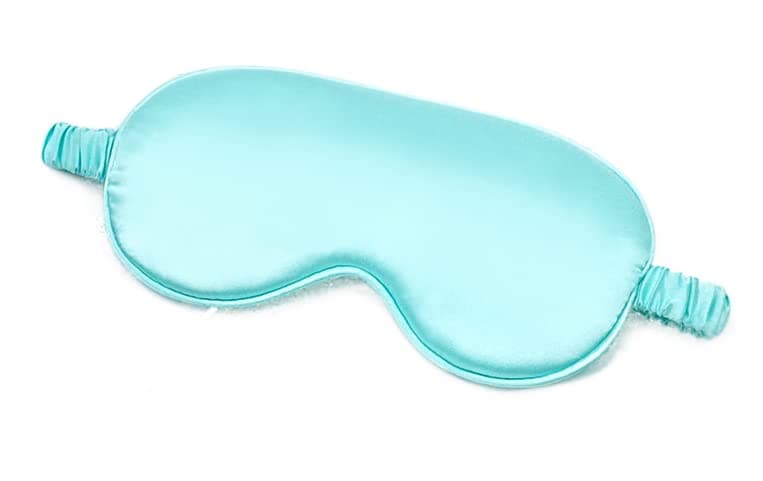 AUGEN Mulberry Silk Eye Mask, Super Smooth Sleep Mask And Blind Fold (Blue2) (3)
