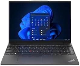 Lenovo ThinkPad E16 G2 16-inch (40.64 CM) Laptop, AMD Ryzen 7 7735HS (8-Core), 16GB DDR5 RAM, 512GB NVMe SSD, FHD+ IPS Display, Radeon 680M, Wi-Fi 6, Fingerprint Reader, Windows 11, MS-Office 2024