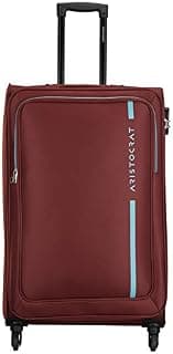 Aristocrat Large Polyester Hybrid Spinner Suitcase Dasher 4W STROLLY 78 RED, 43 Cm