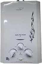 V-Guard Safeflo Prime 6Lit LPG Gas Geyser | Non storage water heater | 6Ltr Capacity | 2 Yr Warranty | (Wall Mounting) |(White)