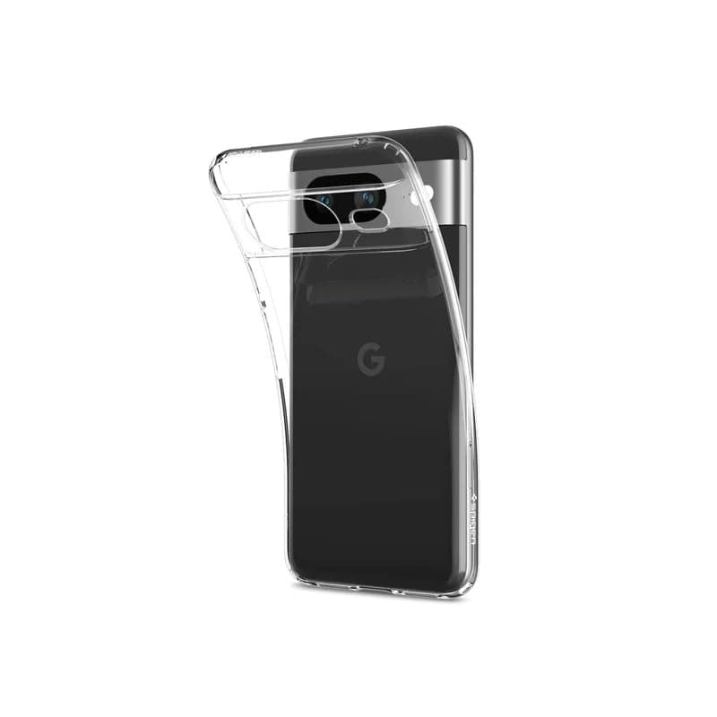 Spigen Liquid Crystal Back Cover Case for Pixel 8, Clear Transparent, Flexible Protection - TPU | Crystal Clear