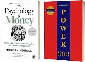 The Psychology of Money & The 48 Laws of Power Combo | Morgan Housel & Robert Greene | Personal Finance, Wealth Mindset, Leadership & Self-Development Paperback Book Set.