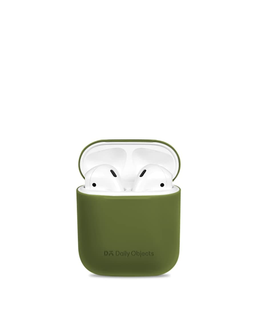 Dailyobjects Soft Silicone Skin Case Cover for Airpod 2 | Highly Protective - Support Wireless Charging - Shock-Absorbing (Color - Green)