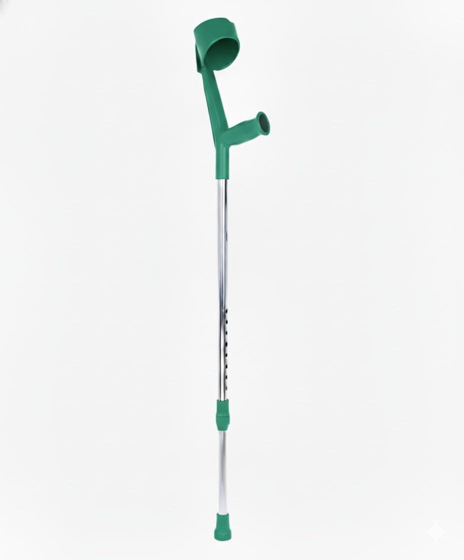 Dr. Trimp Elbow Crutch for Adults | Lightweight Walking Stick for Patients, Fractured Leg, Injury Support | Ergonomic Handle, Anti-Slip Base, Height Adjustable Arm Crutches-120kg Blue