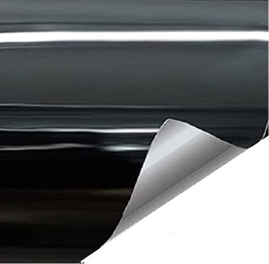 ERATO™Shine Vinyl Car Wrap Sheet Roll Film Sticker Decal Waterproof Car Styling Wrap Auto Vehicle Accessories((Vinyl Black Glossy, 18 x 65 Inch)