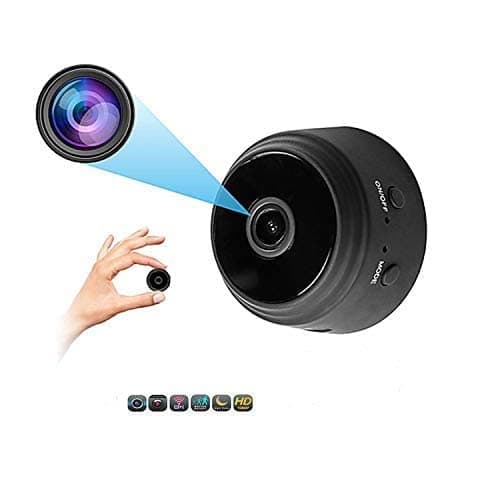 CAMLEIGH Spy WiFi Magnet Camera 1080P HD Hidden Camera Small Wireless Home Security Surveillance Cameras with Night Vision Black