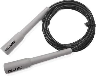 De Jure Fitness Adjustable Slim Shape Skipping Rope for Weight Loss & Fitness | PVC Speed Jump Rope with Comfortable Grip Handles | Adjustable Length for Kids & Adults