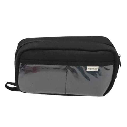 EASTHILL Pen Holder Pencil Case for Student Aesthetic Bag Cosmetic Office Stationery Organizer Birthday Gift for Women Big USA(DarkBlack)