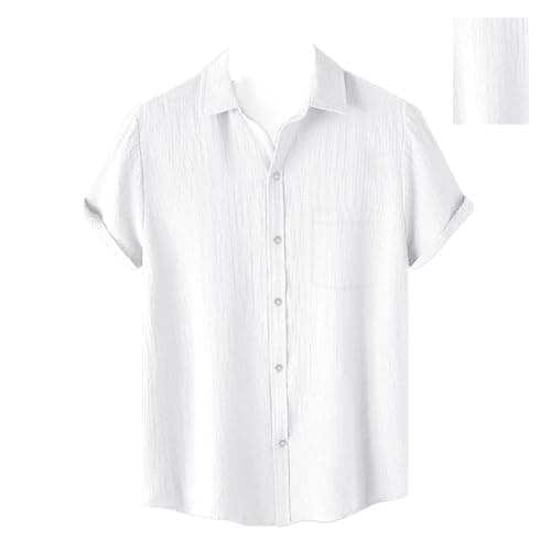 Pinkmint Men's Polycotton Regular Fit Casual Shirt | Stylish | Printed | Solid | Short Sleeve | Trendy (Available in Plus Size)