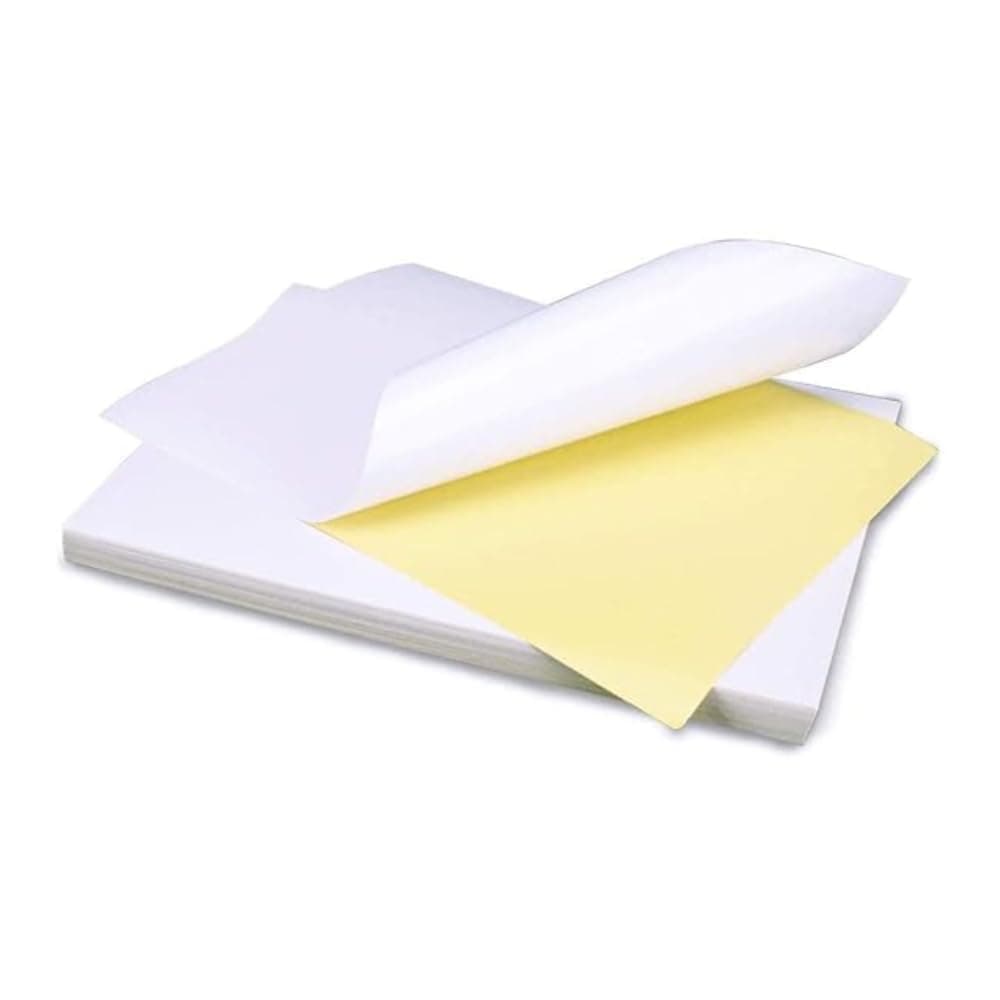 RPLUS STORES Glossy Sticker Paper A4 Size Self Adhesive Photo Paper 120 GSM Compatible for Inkjet Printer Instant Drying Sticker Printing Label for Art DIY Label Printing Multipurpose Uses (10)