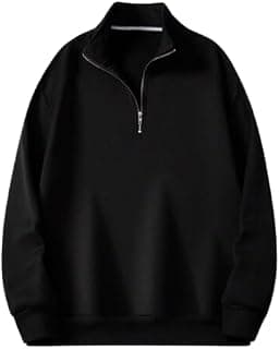 The Modern Soul Half Zipper Solid Sweatshirt for Men