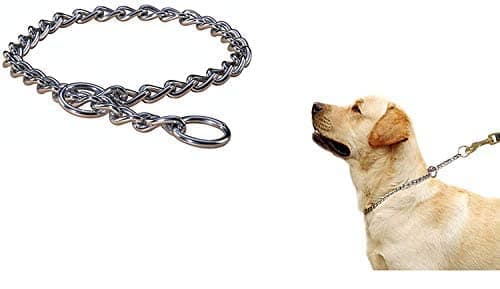 PSK PET MART Chock Chain 24 inches Neck Chain for Small and Medium Dog Dog Harness & Chain (Silver)