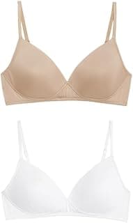 Marks & Spencer Women's Polyester Wire Free Lightly Padded Bra (Pack of 2)