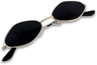 TheDarker Diamond Shape Cat Eye Women's Sunglasses Lightweight Frames Provide Uv Protection,Small Metal Frames Making Them Ideal For Everyday Wear.,Non-Polarized