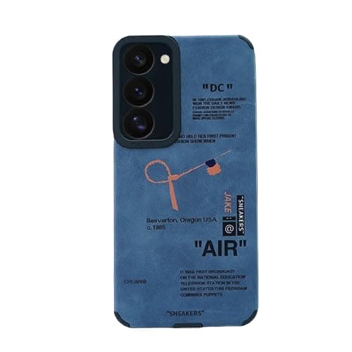 MILLION CASES Back Cover Case for Samsung Galaxy S23 Shockproof Protective Sneaker Label Leather Edge Case for Men & Boys(Blue)