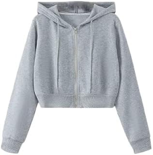 PDKFASHIONS Crop Hooded Sweatshirt for Women Winter Wear Crop Hoodie