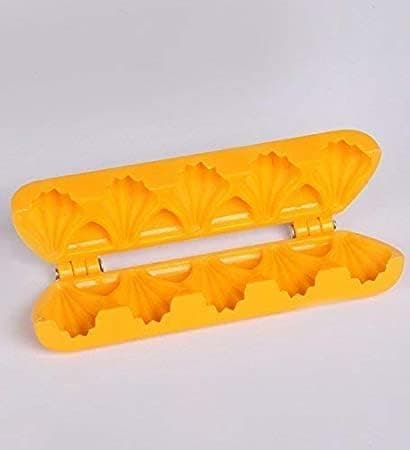 GS Plastic Arts Modak Patti 5 Cavity Mould, Baking Tools for Chocolate, Muffin, Modak, Set of 1