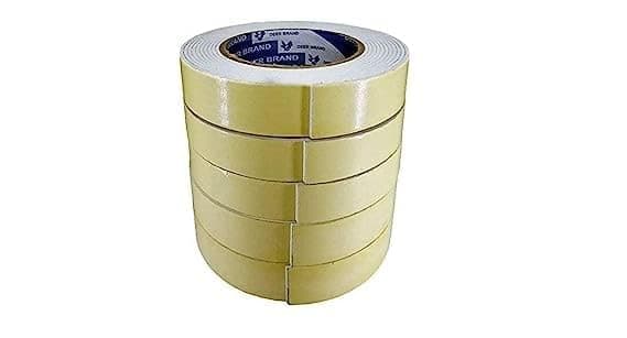 ECLET Set of 3 Double Sided Self Adhesive Acrylic Foam Mounting Tape for Wall,Craft, Furniture, Paper, Hooks,Sheet, 20 Mm, Multicolor