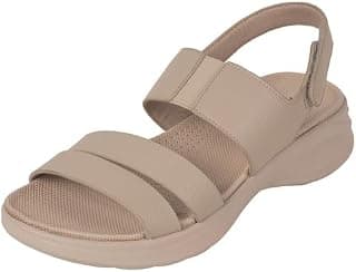 Mochi Women's Beige Comfartable Casual Sandal with Adjustable Strap UK/5 EU/38 (33-1162)