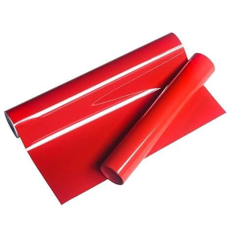 AMAZBIRD High Gloss Car Vinyl Wrap Roll Bubble Free Air-Release Self Adhesive Car Wrap Film Automotive Vinyl Tape Roll for Vehicle Moto Furniture DIY Interior (12 X 24_Inch, Red Vinyl Wrap)
